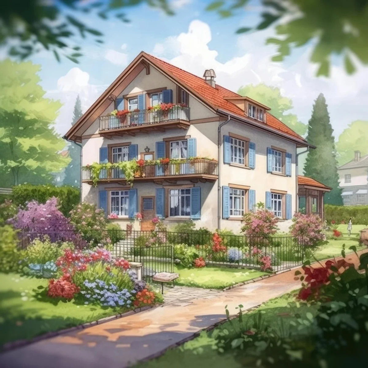 creative small urban garden Germany
