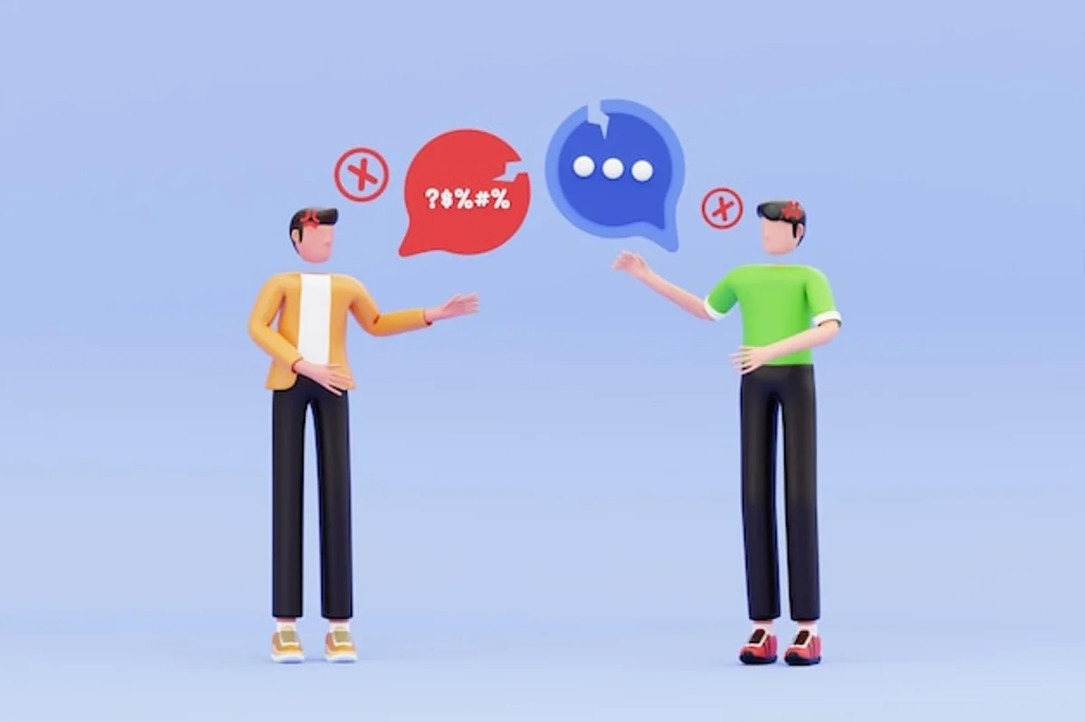 person hesitating before sending text message misunderstanding