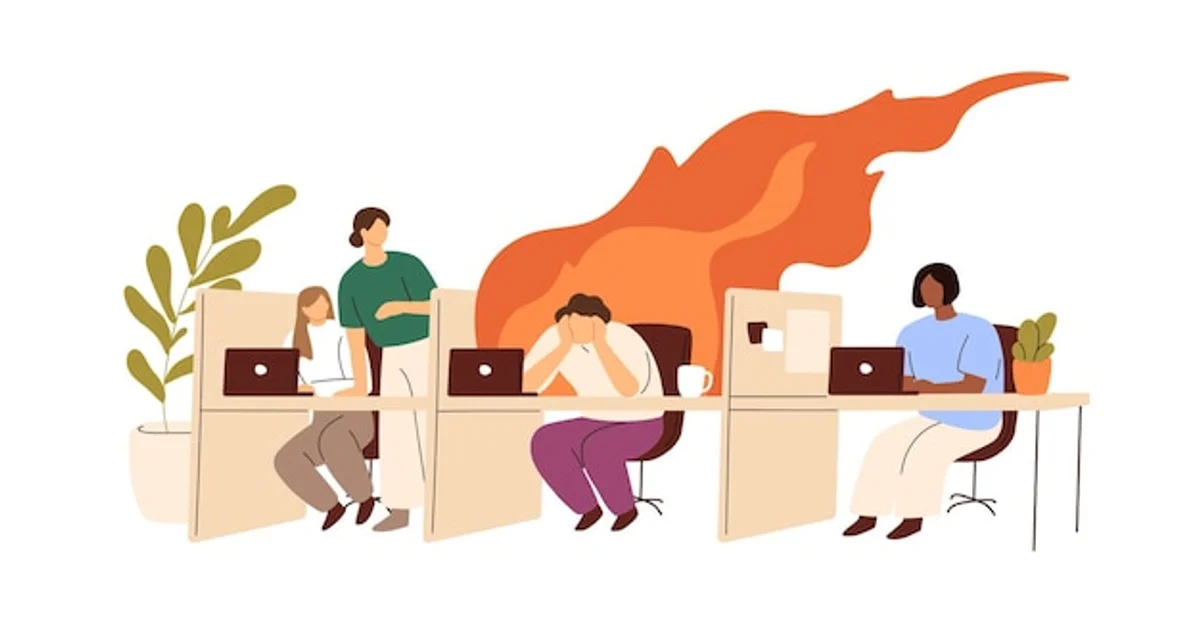 tired office worker stress burnout prevention