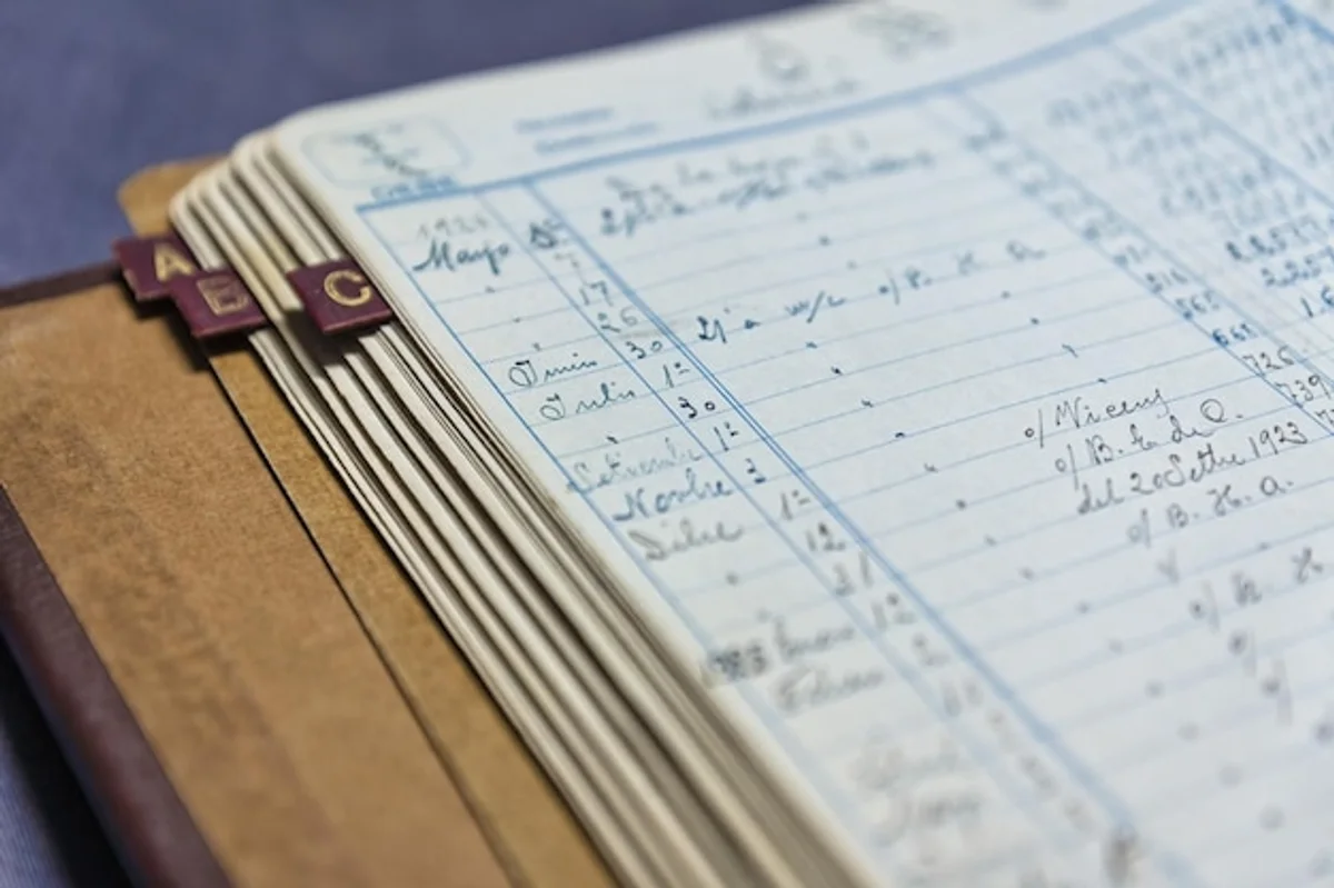 old handwritten notebooks, productivity ideas