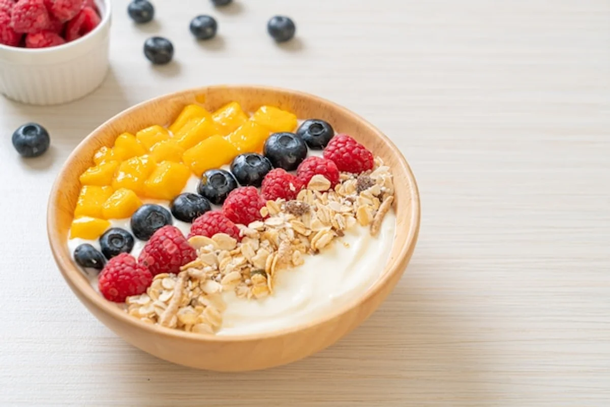 lactose free yogurt alternative bowl fruit