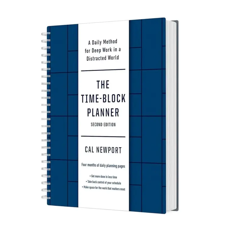 deep work calendar productivity block modern office
