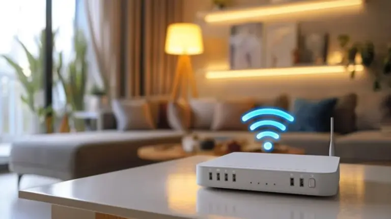 modern wifi router living room
