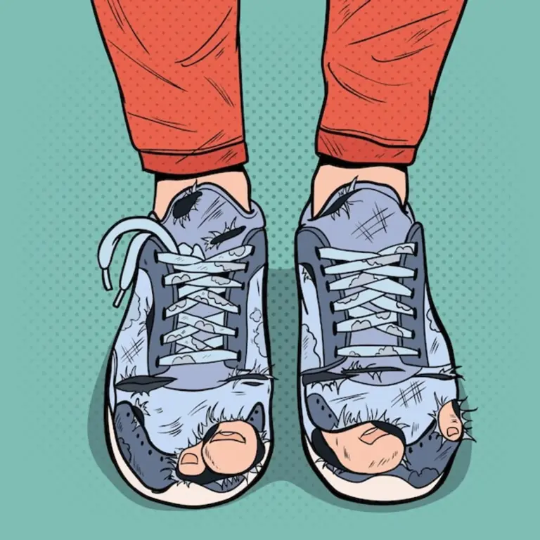 old sneakers creative home workout
