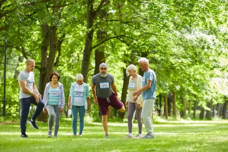 active seniors outdoor fitness germany