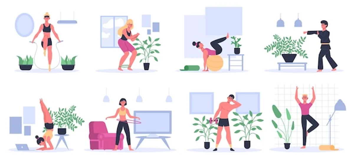 creative home workout with household items for adults