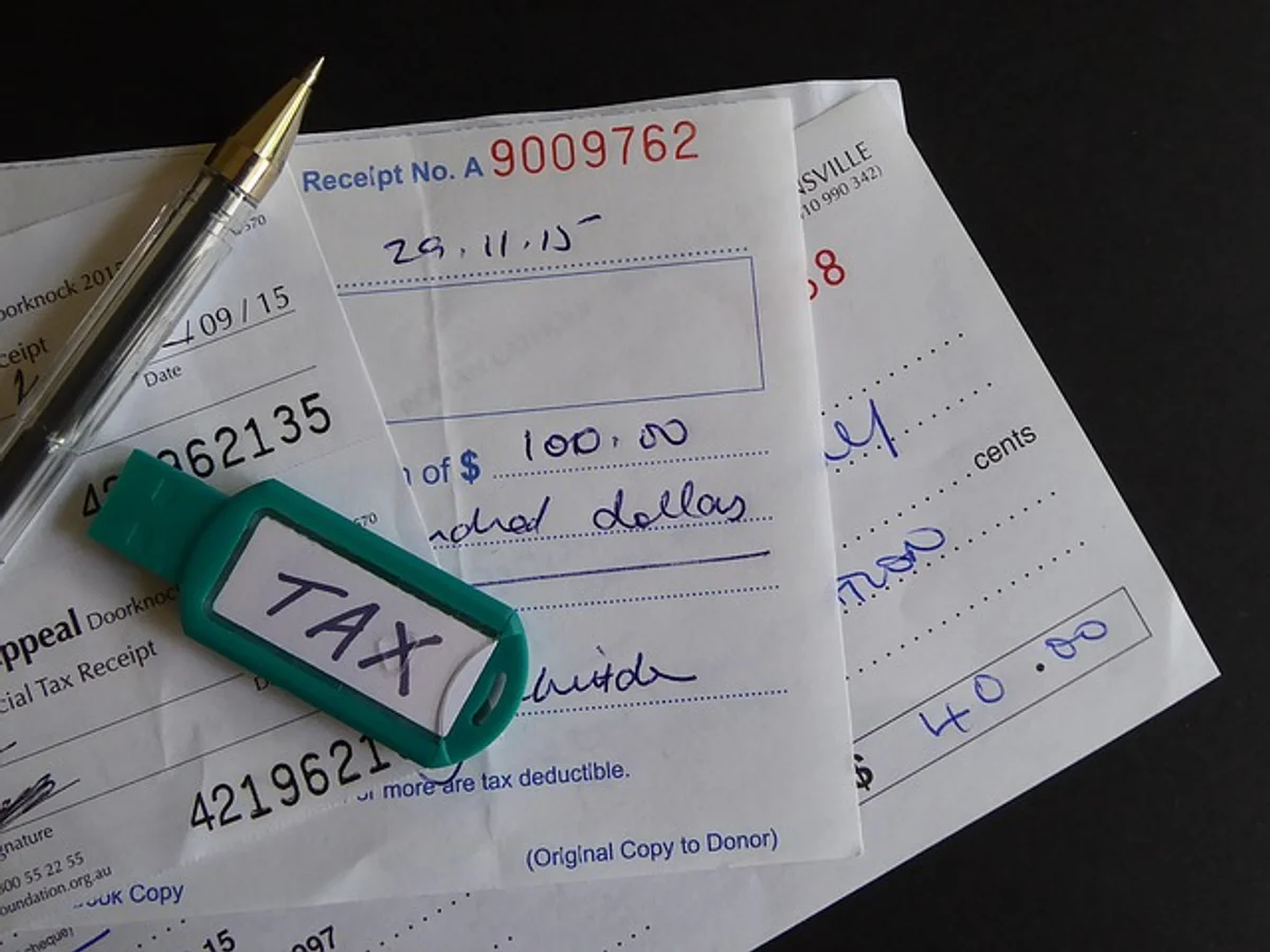 accounting archive, tax proof, old german invoices, tax return