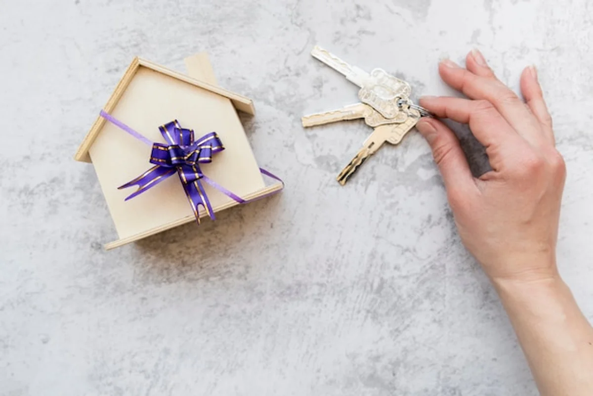 unique creative illustration of a coffee mug and keys on paper