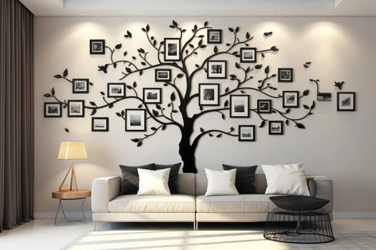 creative photo memory wall decor living room