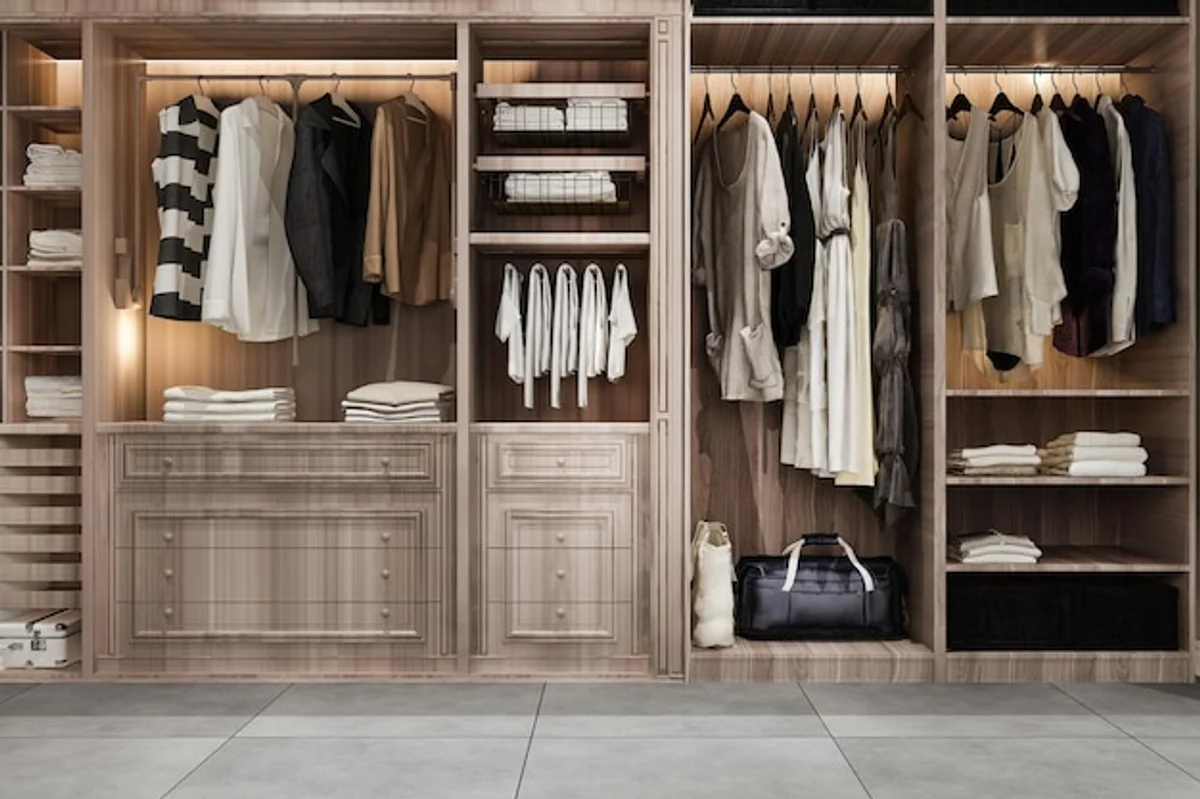 declutter wardrobe woman joyful germany