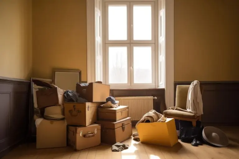 minimalist home declutter before after