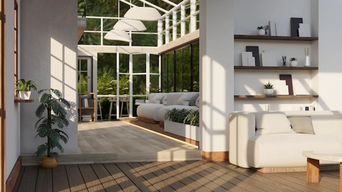 minimalist home interior bright spacious