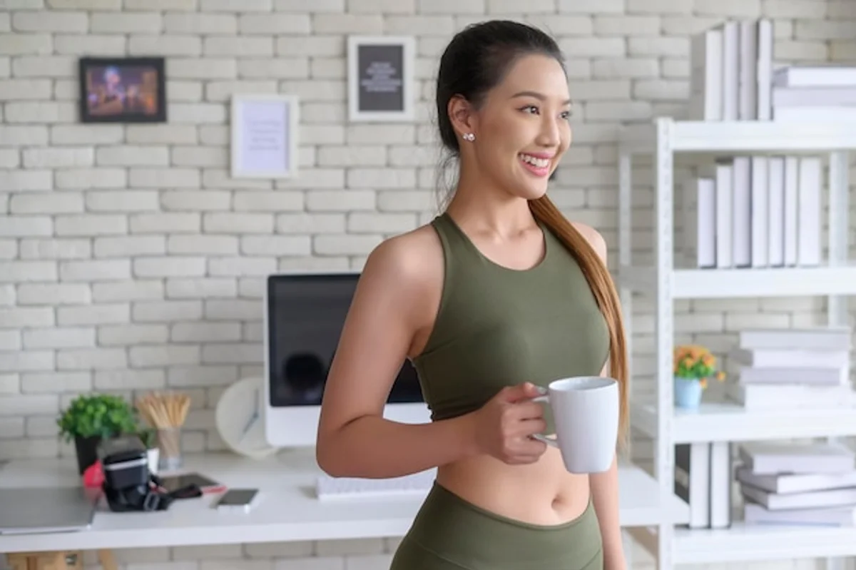 cup of coffee after workout gym