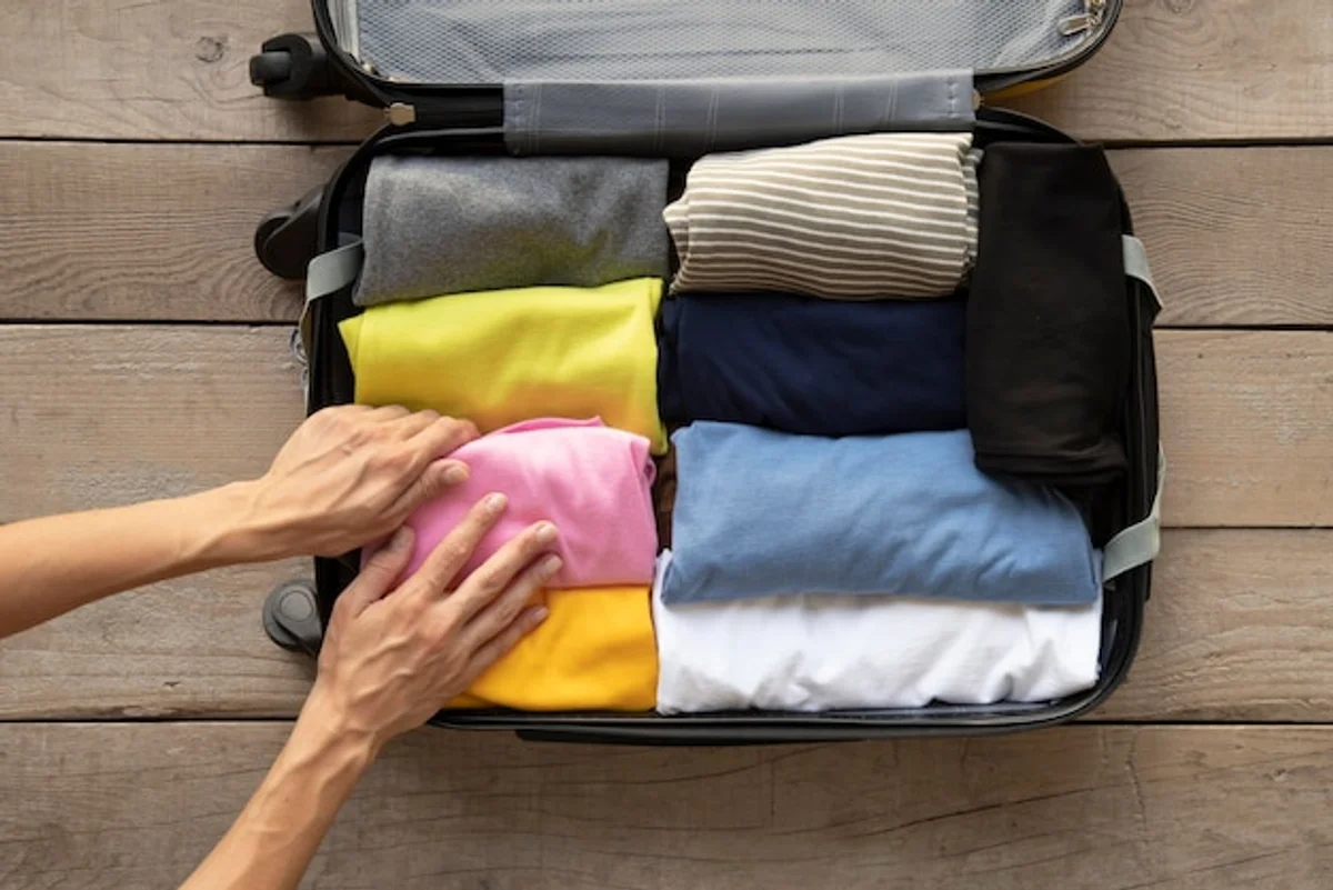 rolling clothes suitcase travel organized