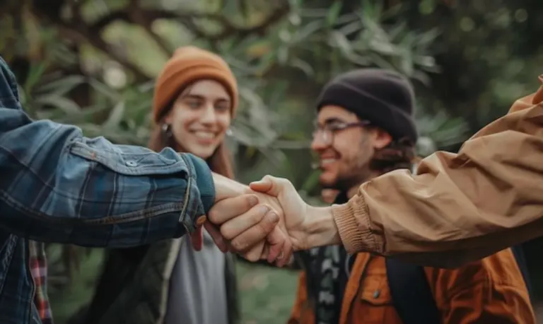friendship trust gesture real connection
