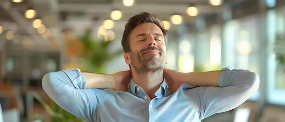 office worker neck stretch daily
