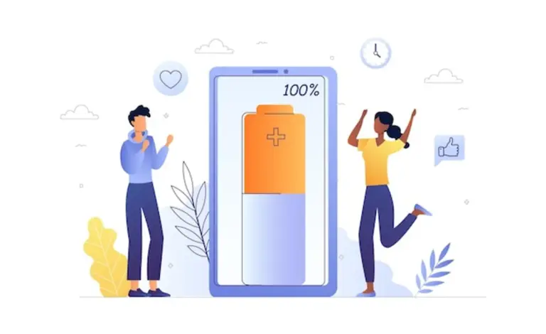 smartphone long battery life concept