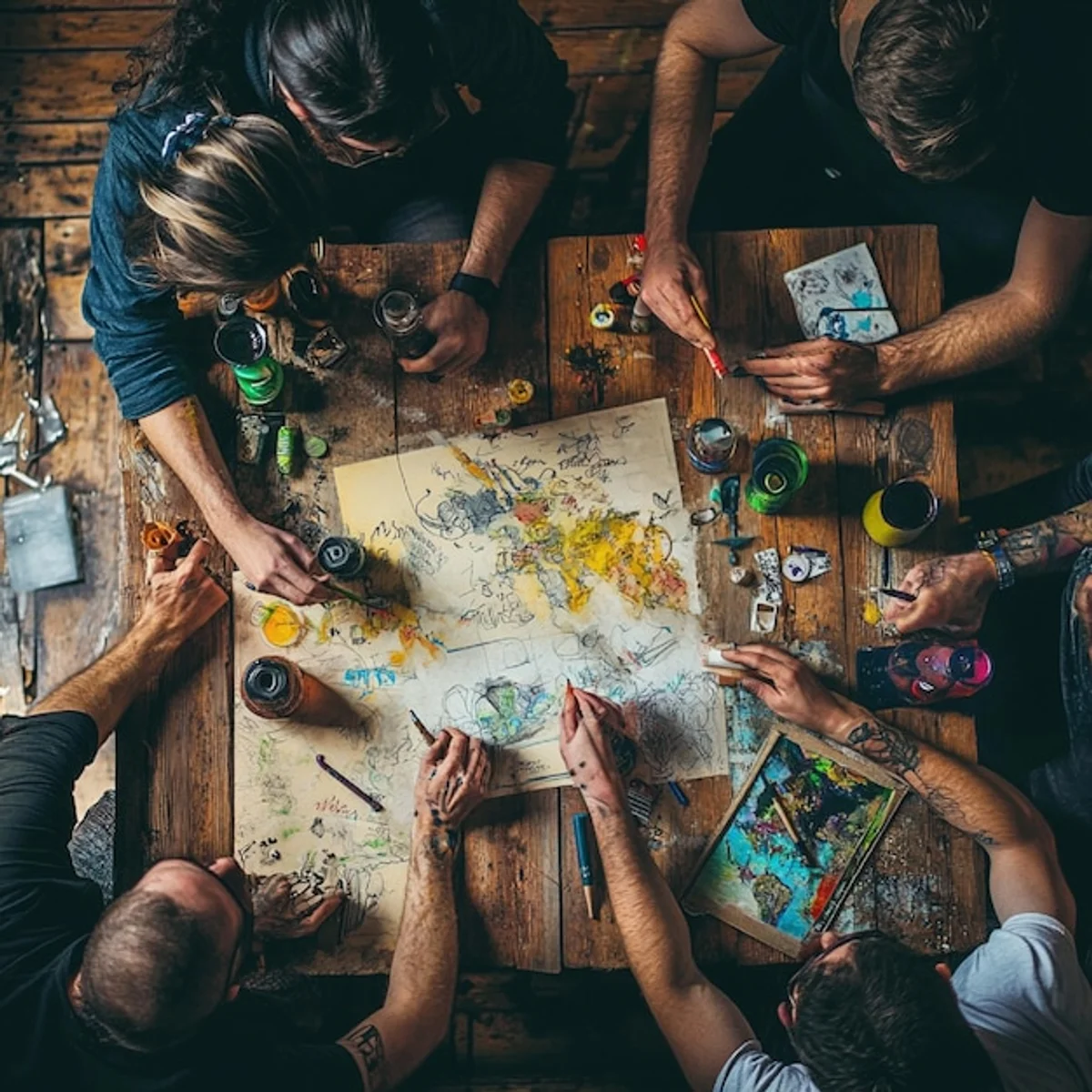 group brainstorming creative hobby ideas