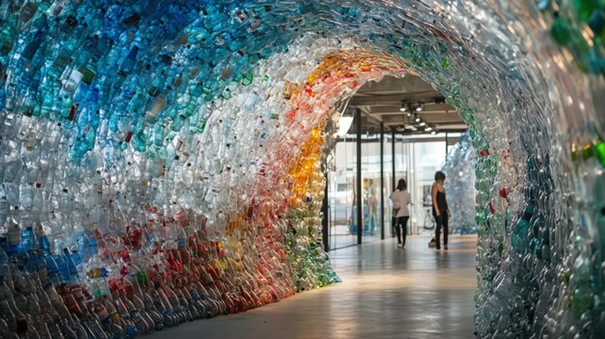 modern upcycling art installation Germany