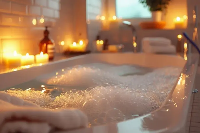 relaxing home spa atmosphere