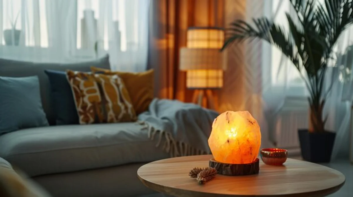 cozy living room wellness ritual