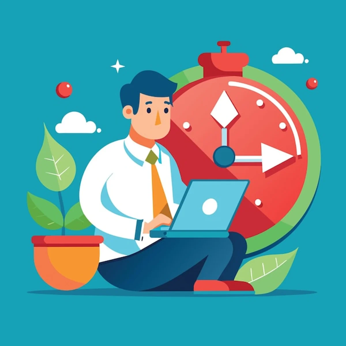 pomodoro timer desk productivity minimal