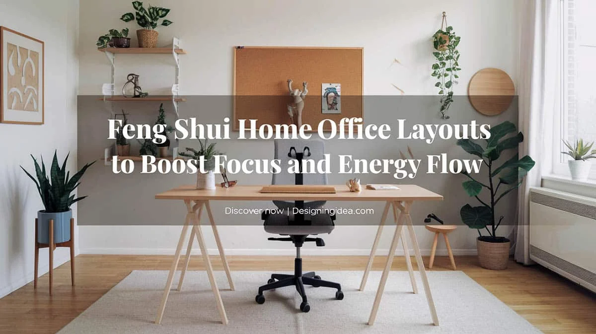 feng shui tech workspace minimal desktop home office energy flow