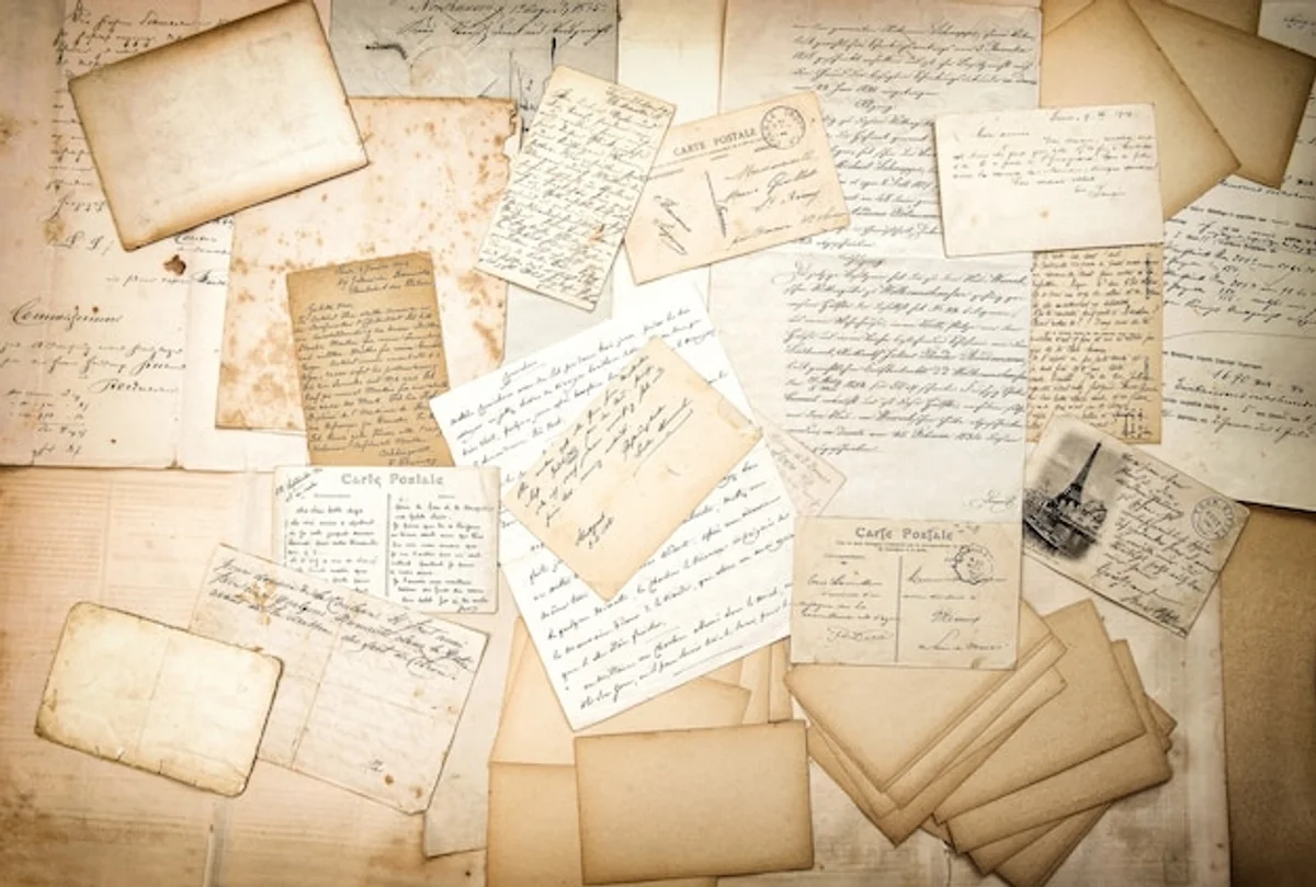 vintage handwritten letters sentimental nostalgia