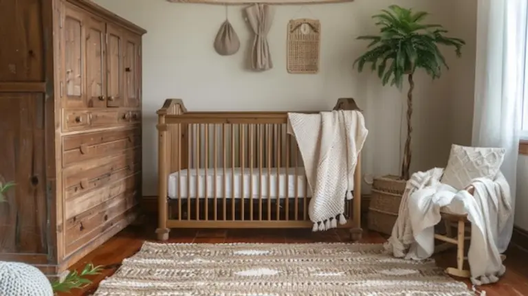 old smartphone used as baby monitor stylish interior nursery