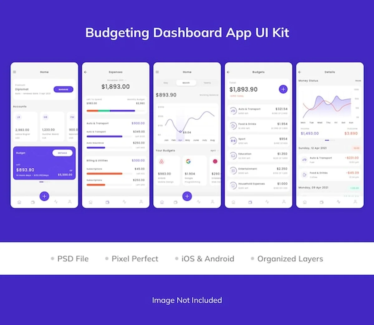 budget planning app dashboard german bank anonymized