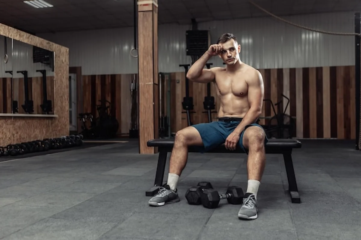 tired athlete gym after waking up
