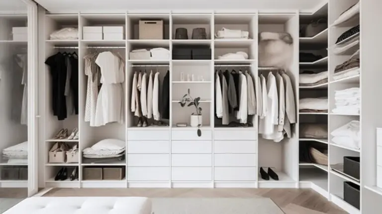 minimalist closet organization before after