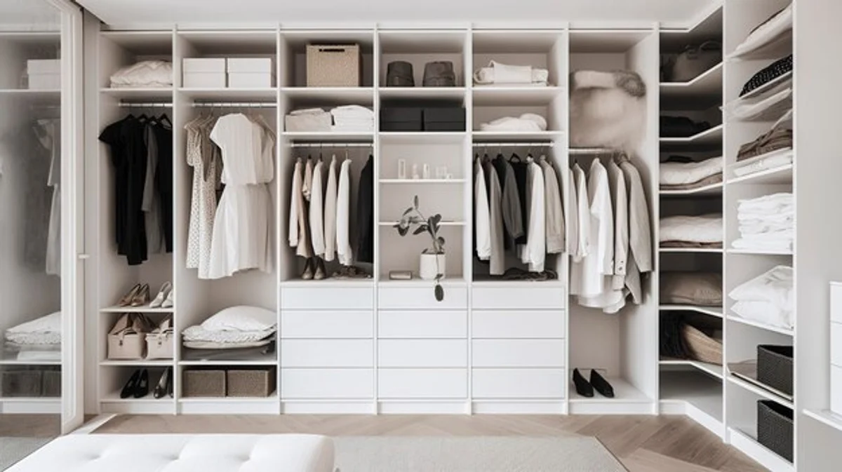 minimalist closet organization before after