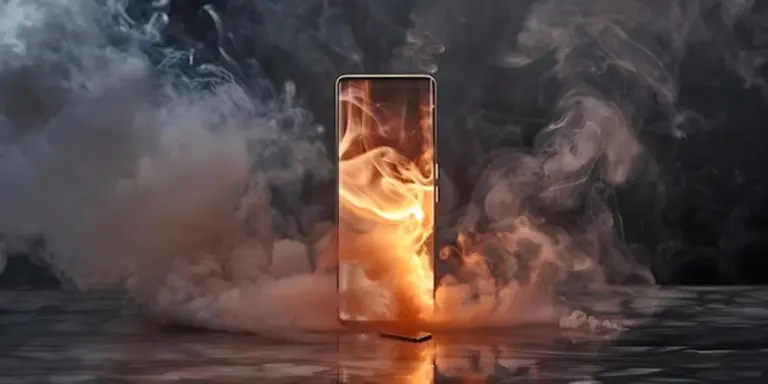 overcharging smartphone battery warning