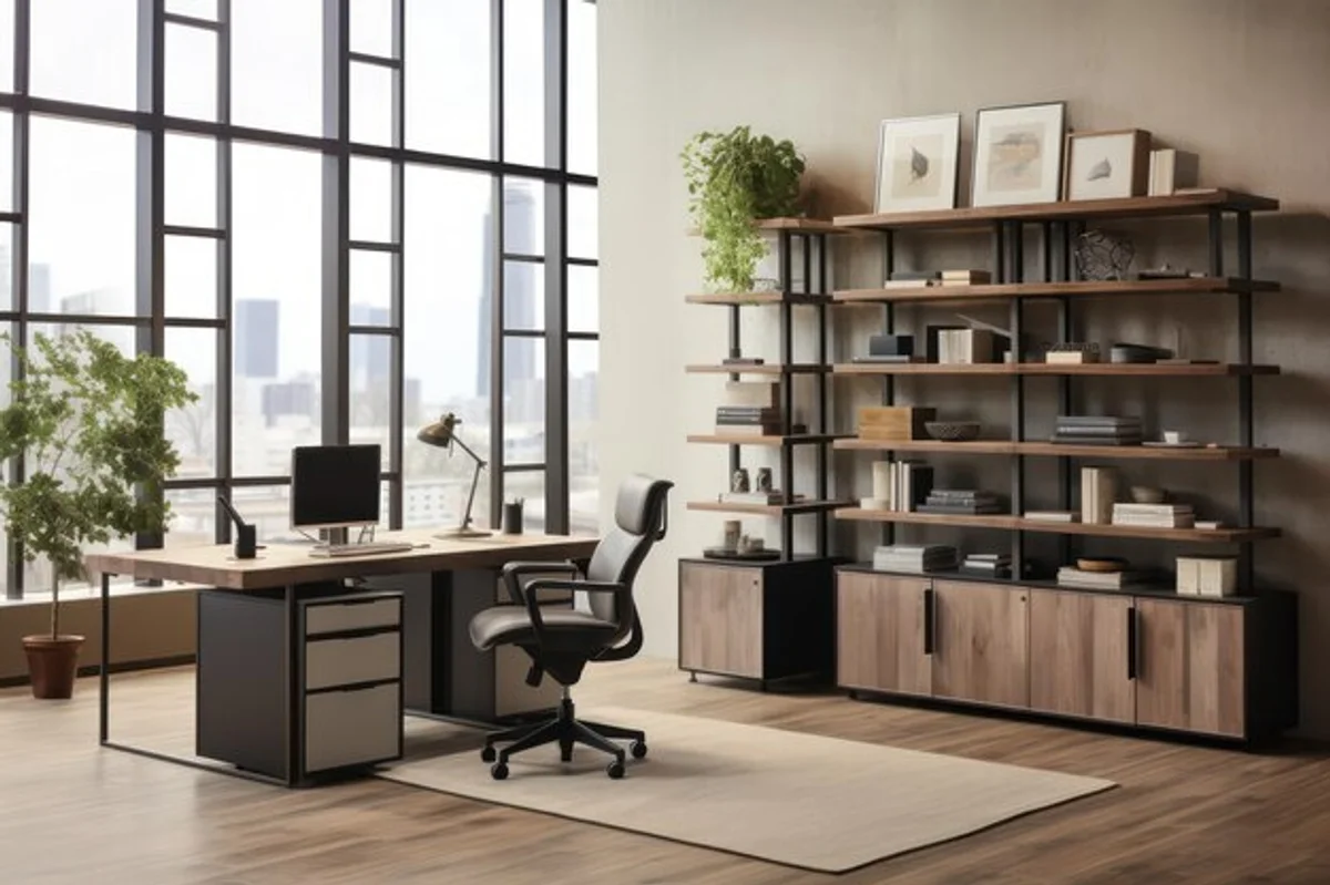 standing desk office modern workplace productivity ergonomics