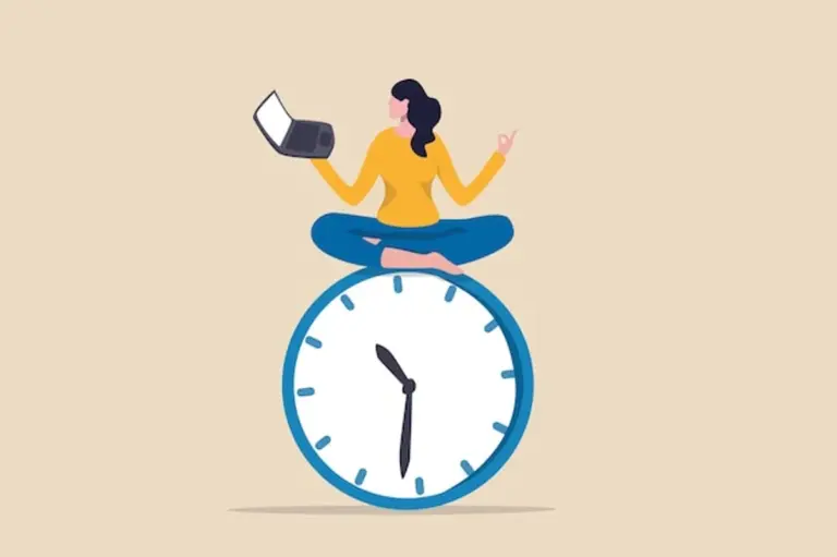 office worker focus time productivity routine