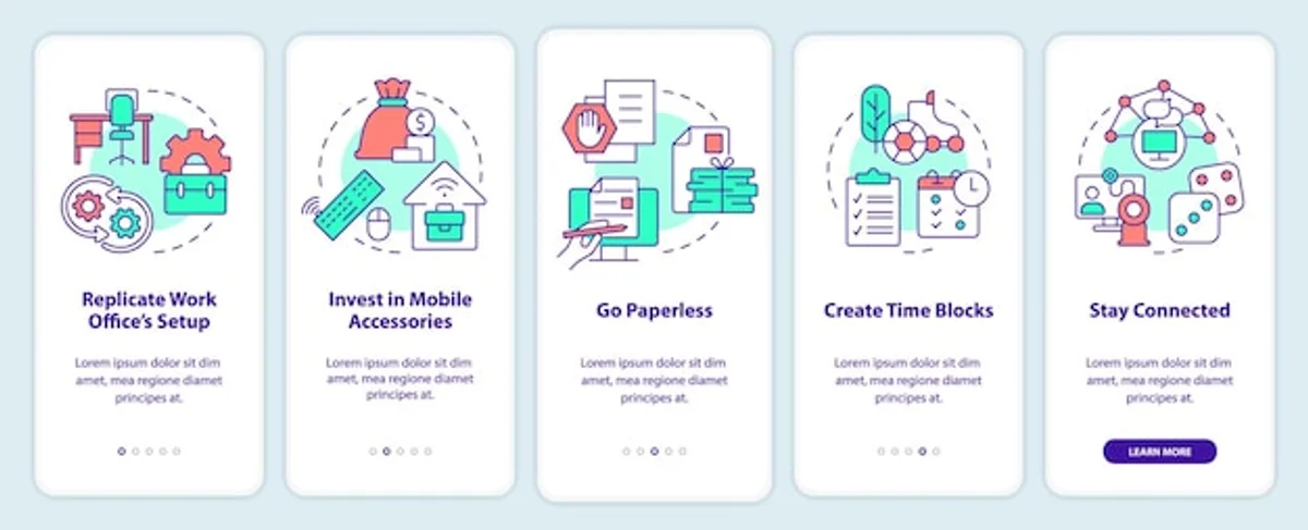smartphone productivity hacks workspace concept