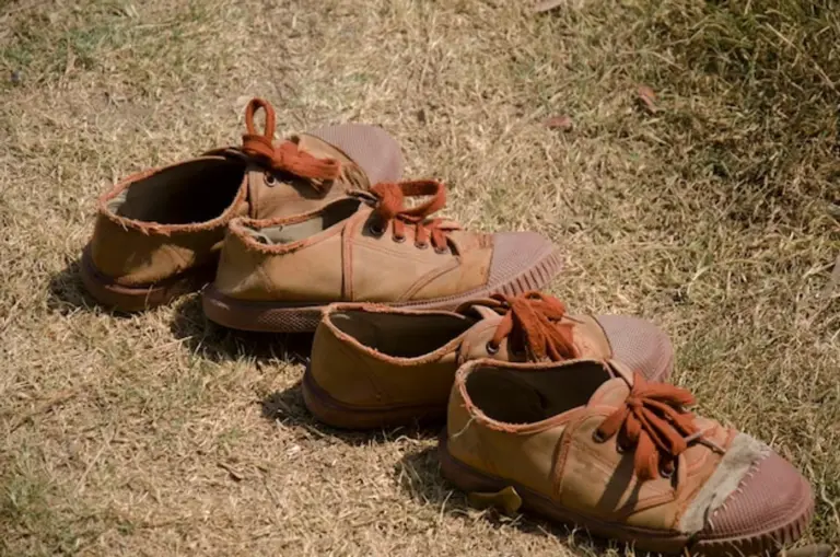vintage sneakers outdoors