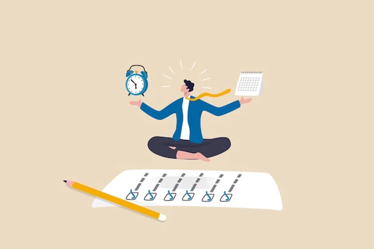 office worker calendar time management stress free