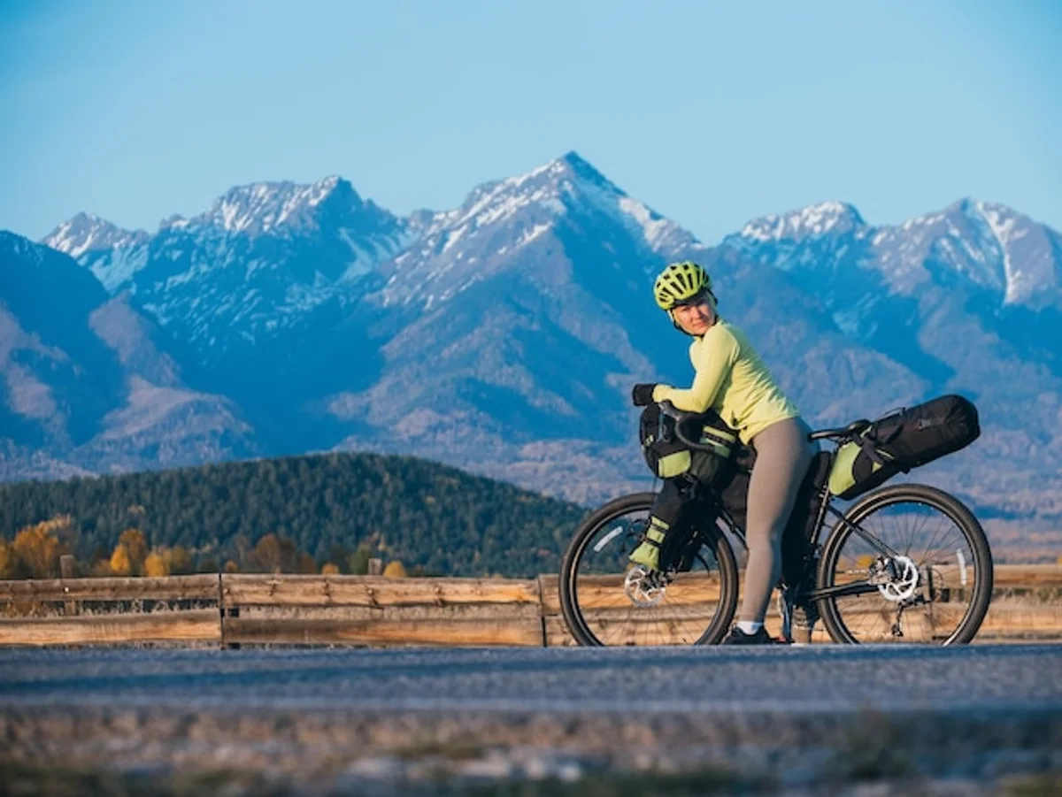 eco travel german countryside bicycle journey