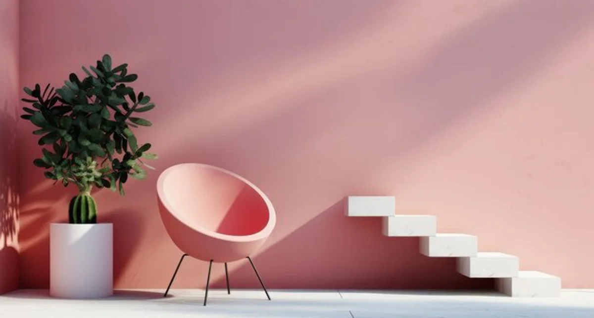 feng shui artist studio workspace sunlight plants minimal