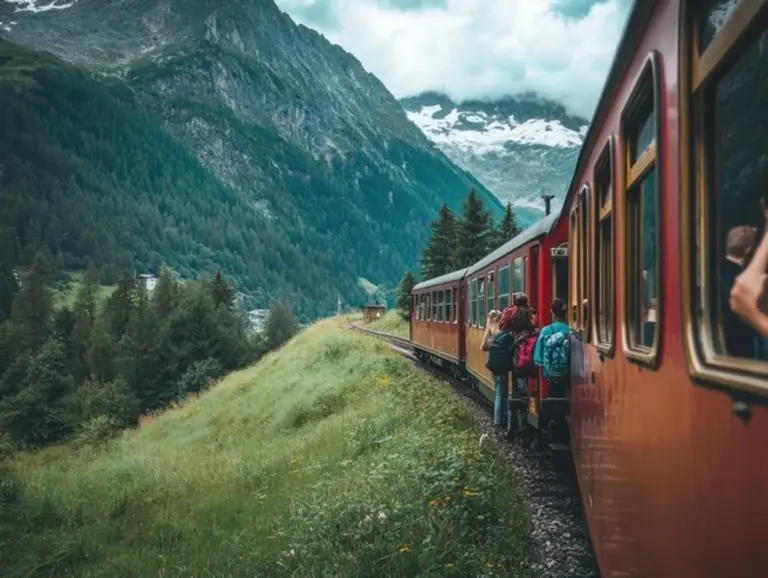 european train scenic landscape comfortable journey