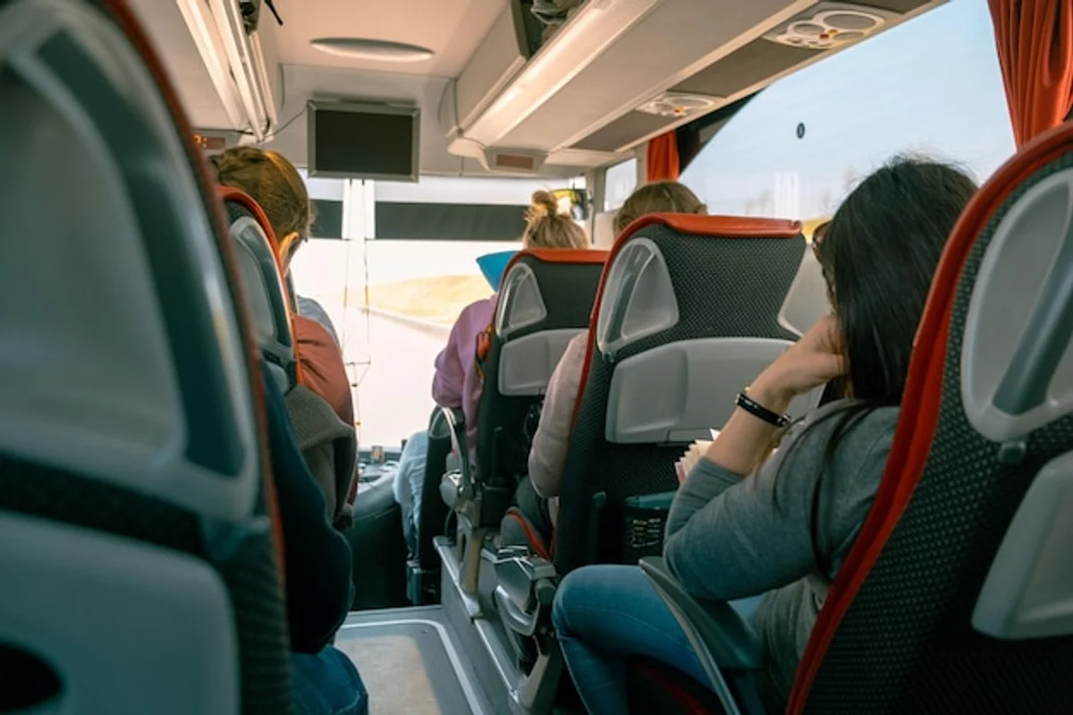 comfortable modern coach bus interior germany