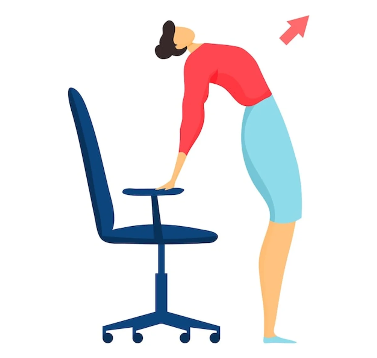 simple back stretching office routine