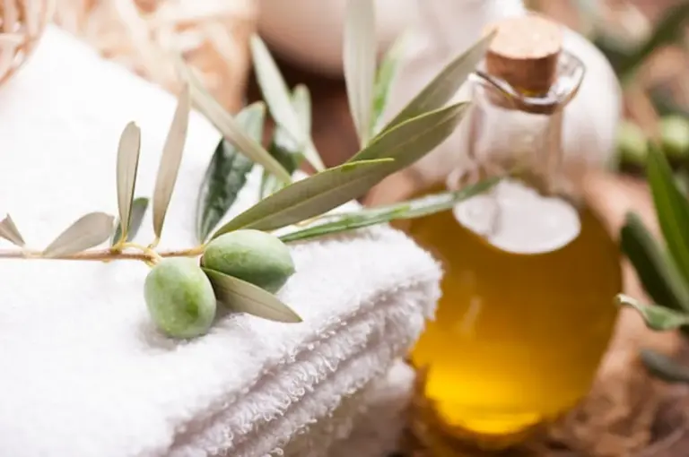 olive oil skincare close up bathroom wellness