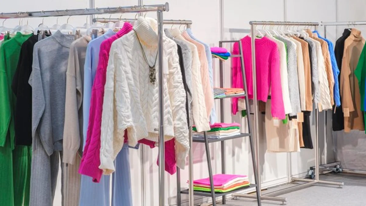 rainbow color organized closet Germany
