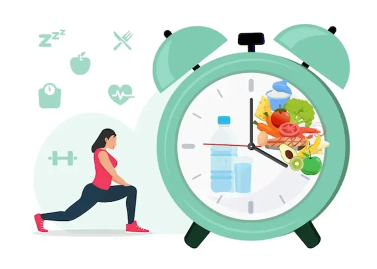 intermittent fasting healthy lifestyle training gym energy concept
