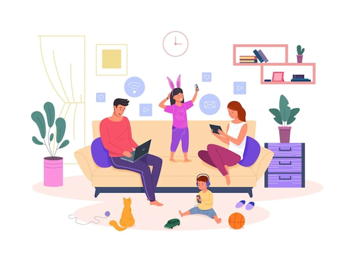 home wifi data usage people family