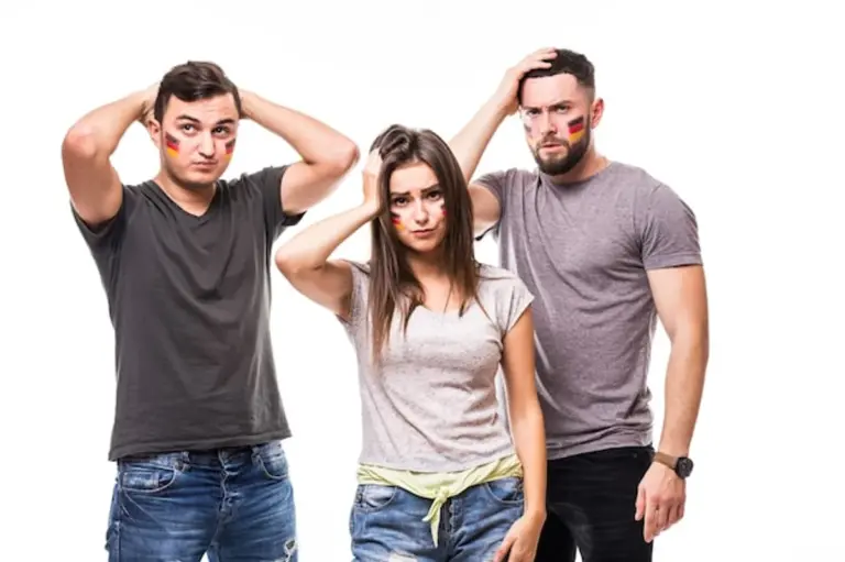 German couple disagreement home