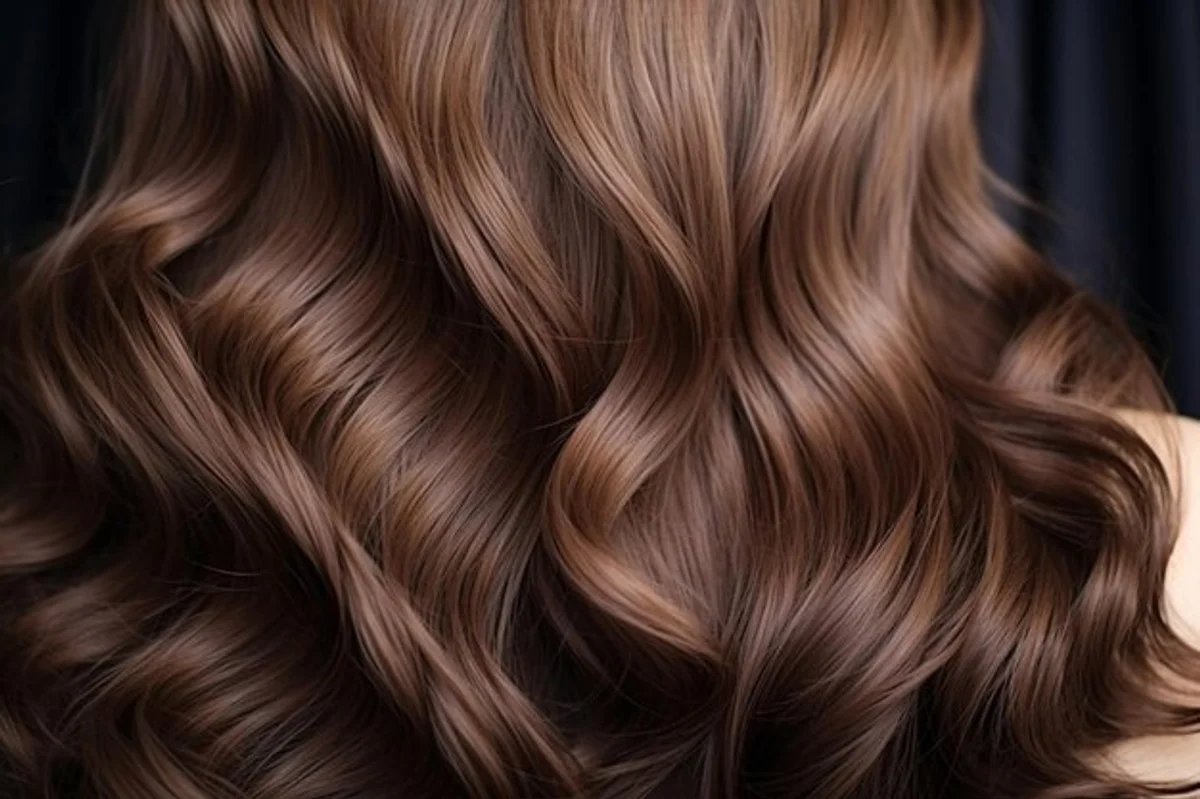 close up healthy shiny long hair natural look